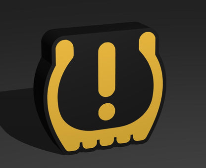 Warnleuchte Reifendruck Gelb Auto LED Lampe - Leuchtbox