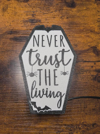 Halloween Never Trust The Living Lampe