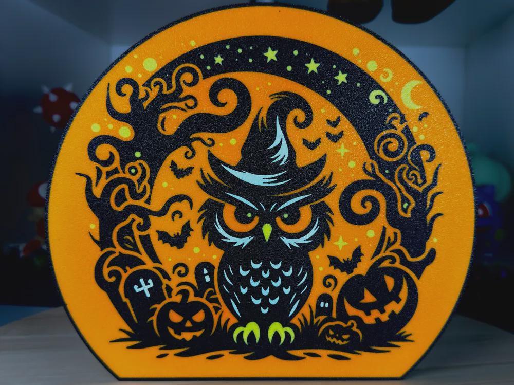 Halloween Gruselige Eule Lampe