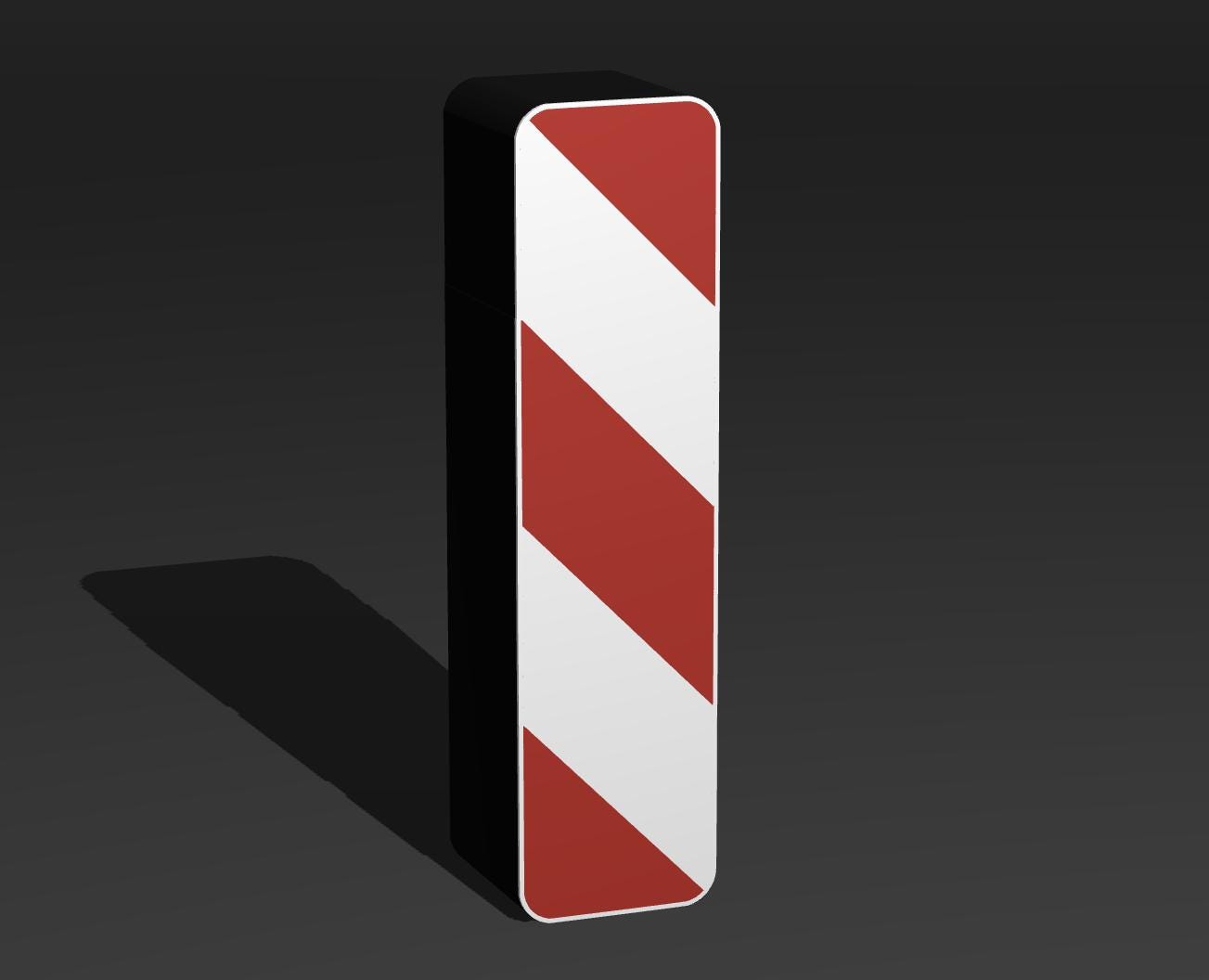 Leitbake - Verkehrszeichen / Verkehrsschild / Warnzeichen Auto LED Lampe - Leuchtbox