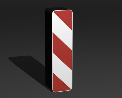 Leitbake - Verkehrszeichen / Verkehrsschild / Warnzeichen Auto LED Lampe - Leuchtbox