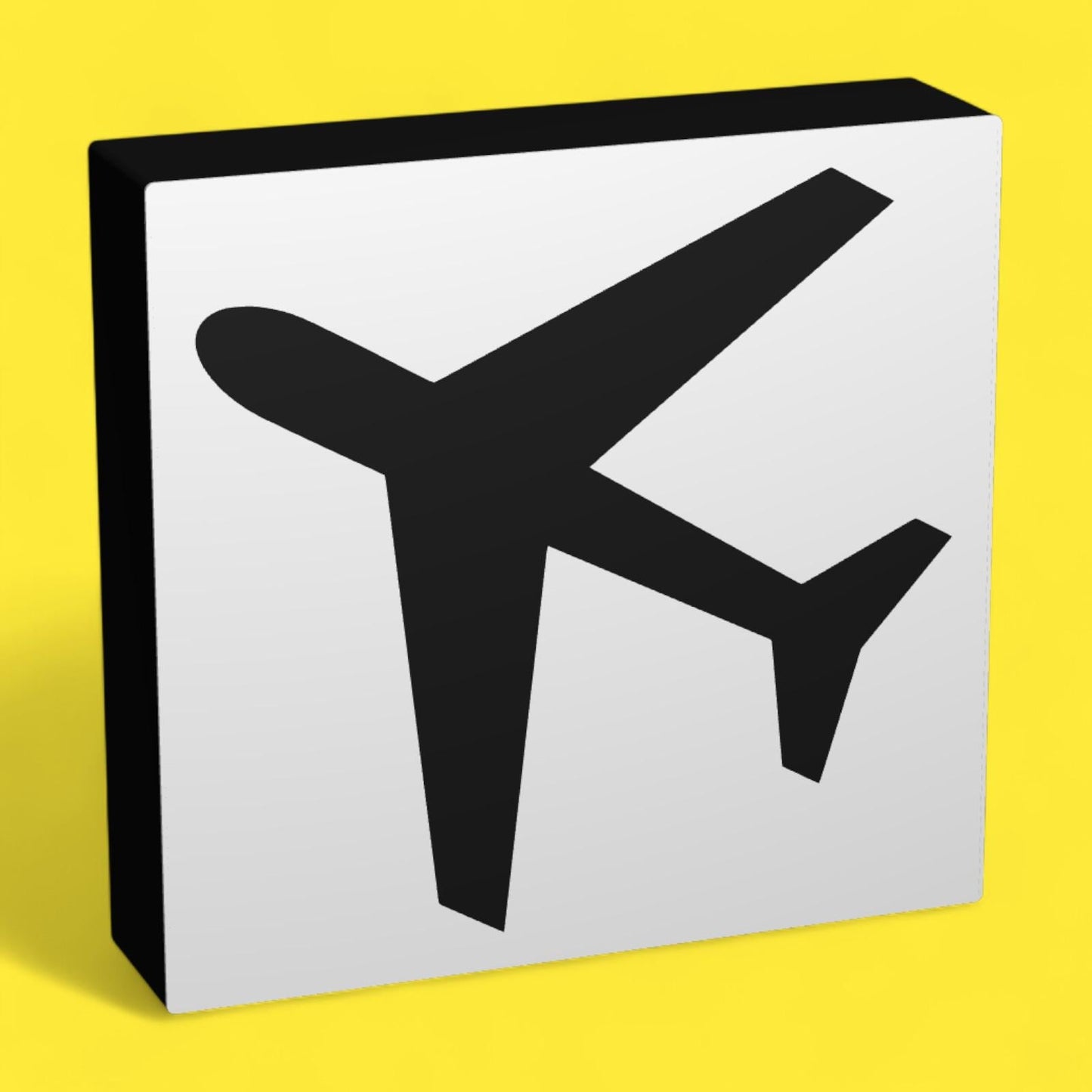 Sinnbild Flugbetrieb - Verkehrszeichen / Verkehrsschild / Warnzeichen Auto LED Lampe - Leuchtbox