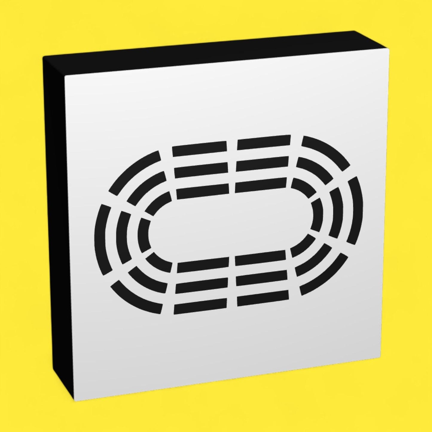 Stadion / Fußballstadion - Verkehrszeichen / Verkehrsschild / Warnzeichen Auto LED Lampe - Leuchtbox