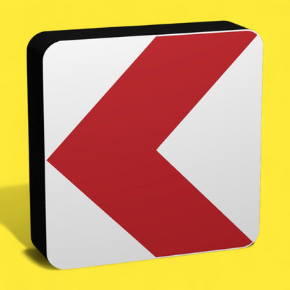 Richtungstafel in Kurven - Verkehrszeichen / Verkehrsschild / Warnzeichen Auto LED Lampe - Leuchtbox