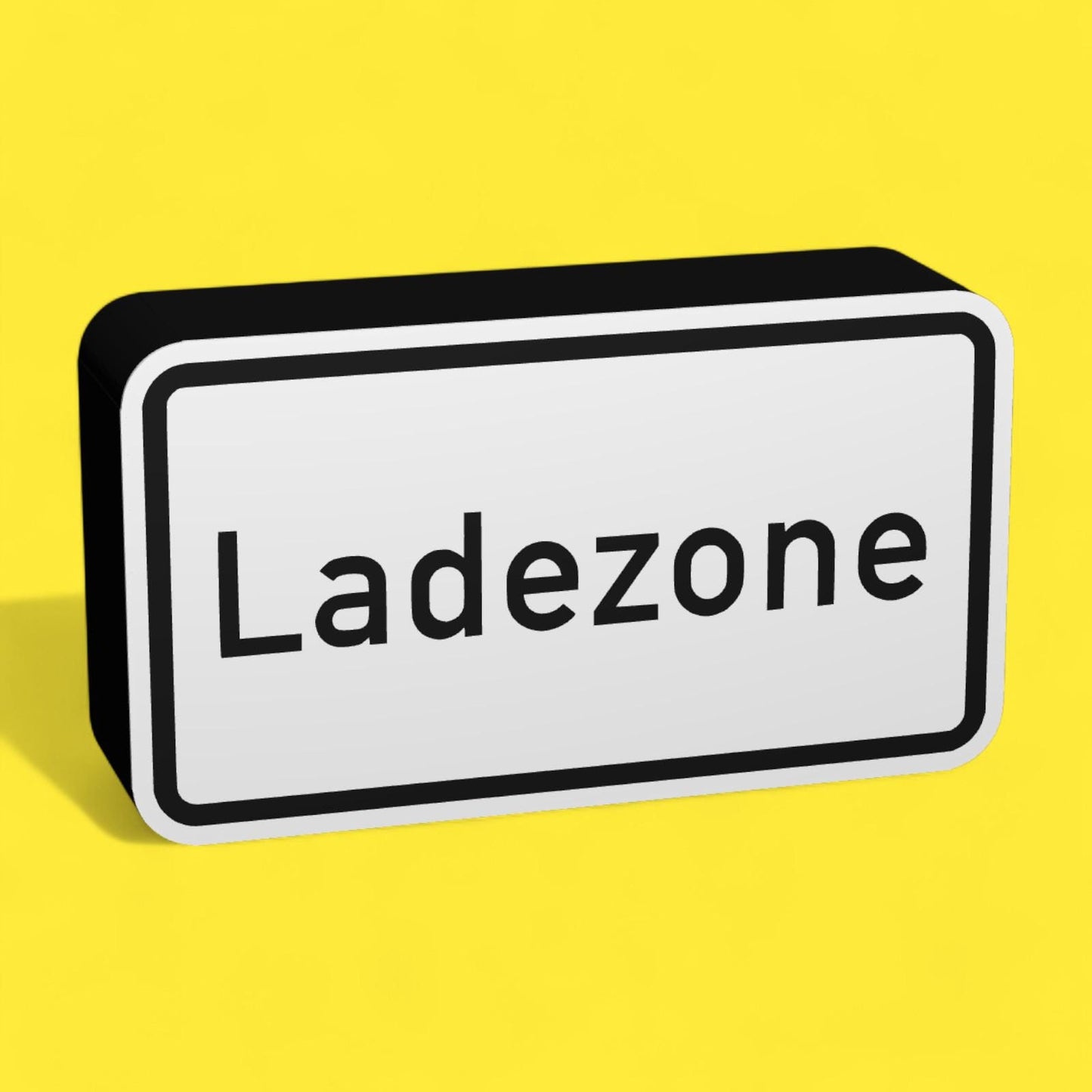 Ladezone - Verkehrszeichen / Verkehrsschild / Warnzeichen Auto LED Lampe - Leuchtbox