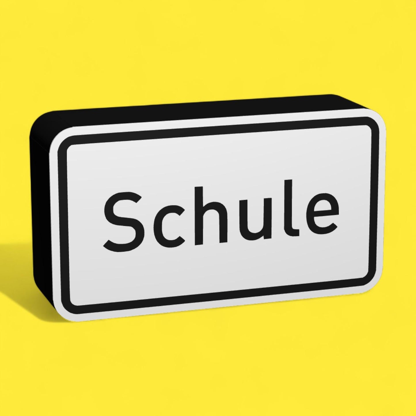 Schule - Verkehrszeichen / Verkehrsschild / Warnzeichen Auto LED Lampe - Leuchtbox