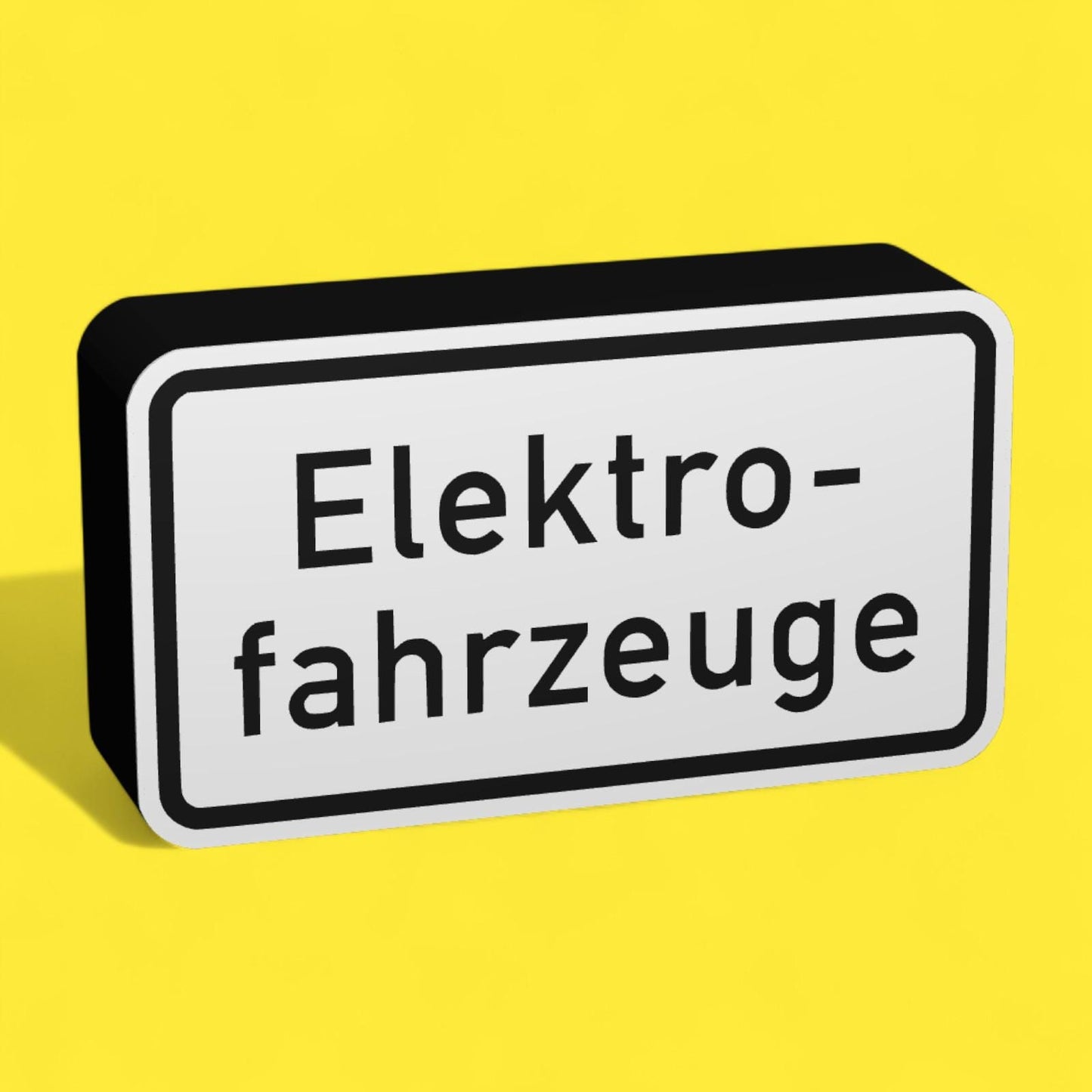 Elektrofahrzeuge - Verkehrszeichen / Verkehrsschild / Warnzeichen Auto LED Lampe - Leuchtbox