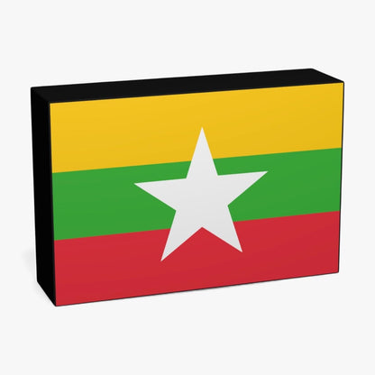 Myanmar Flagge Asien Lampe