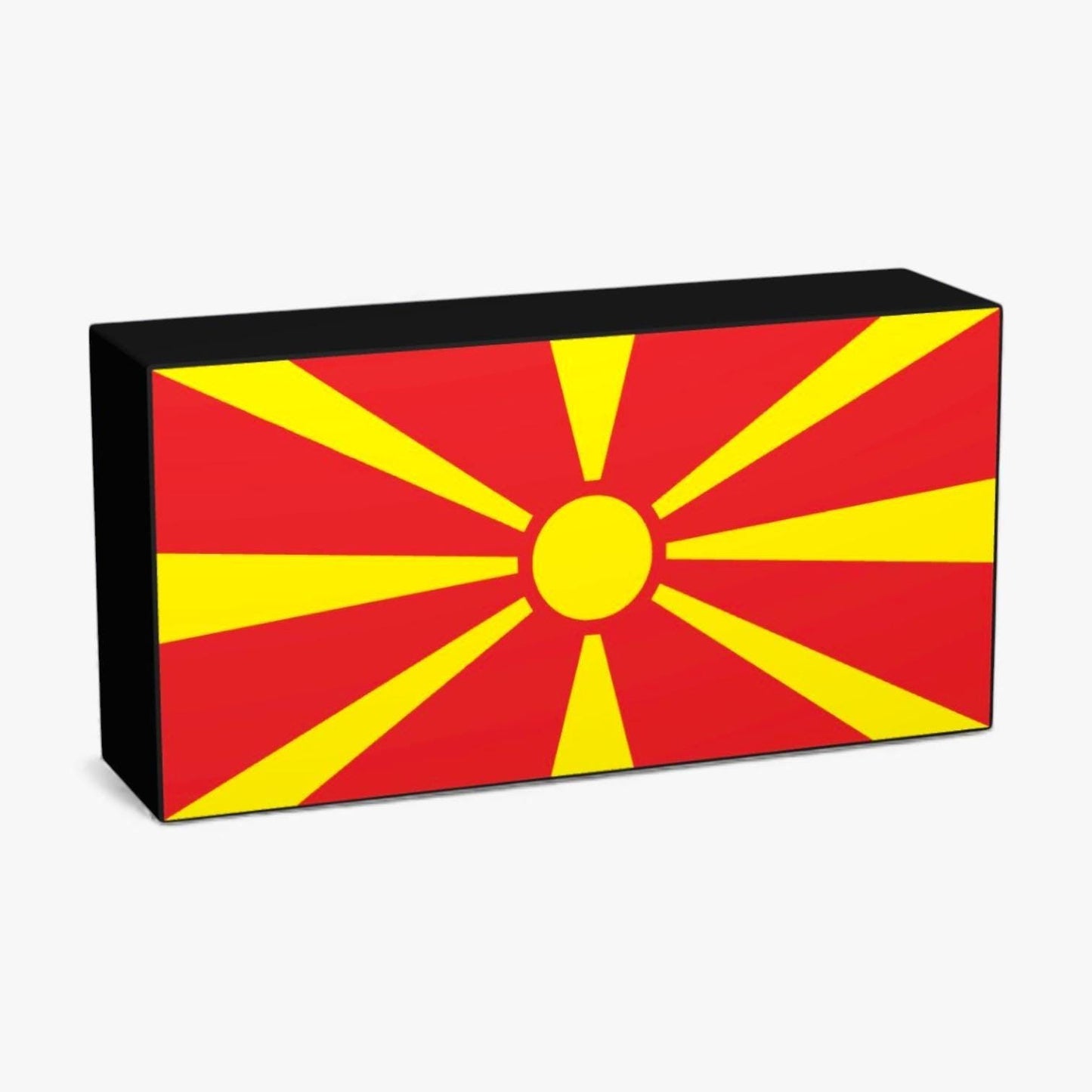 Nordmazedonien Flagge Europa Lampe