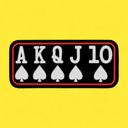 Rote Spielkarten Lampe