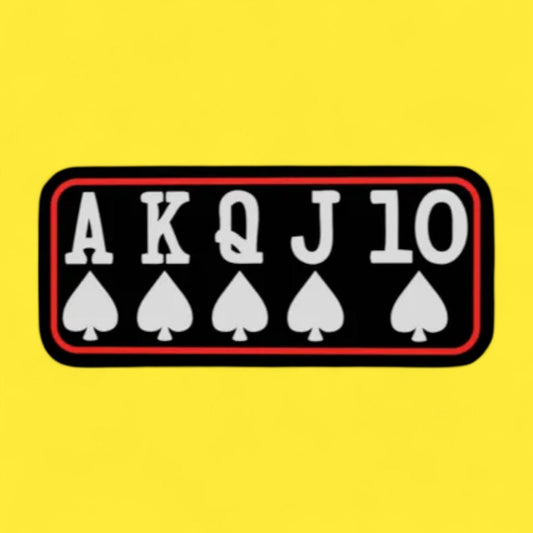 Rote Spielkarten Lampe