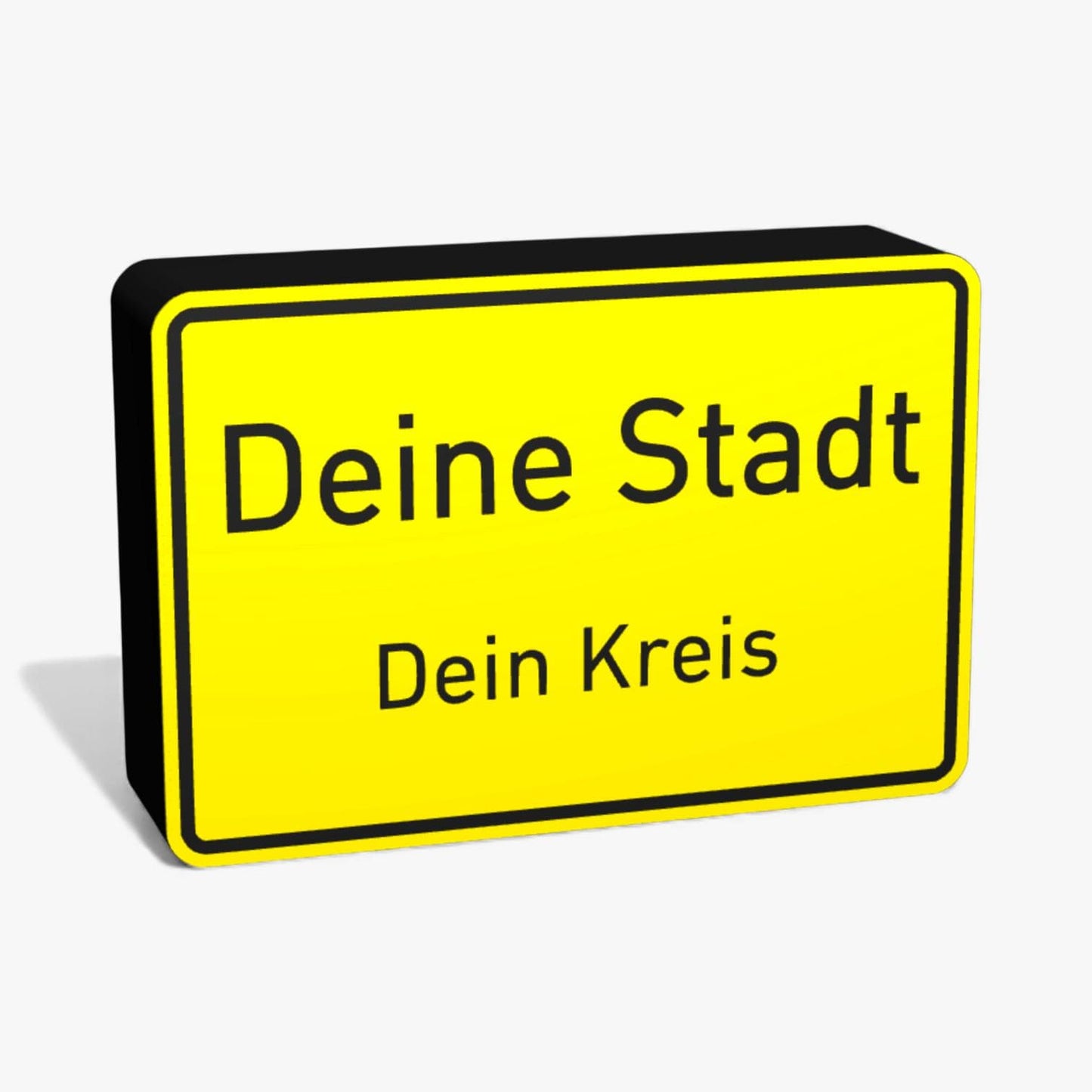 Personalisierte Ortstafel / Ortseingangsschild Lampe