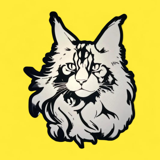 Tier Katze Maine Coon Lampe