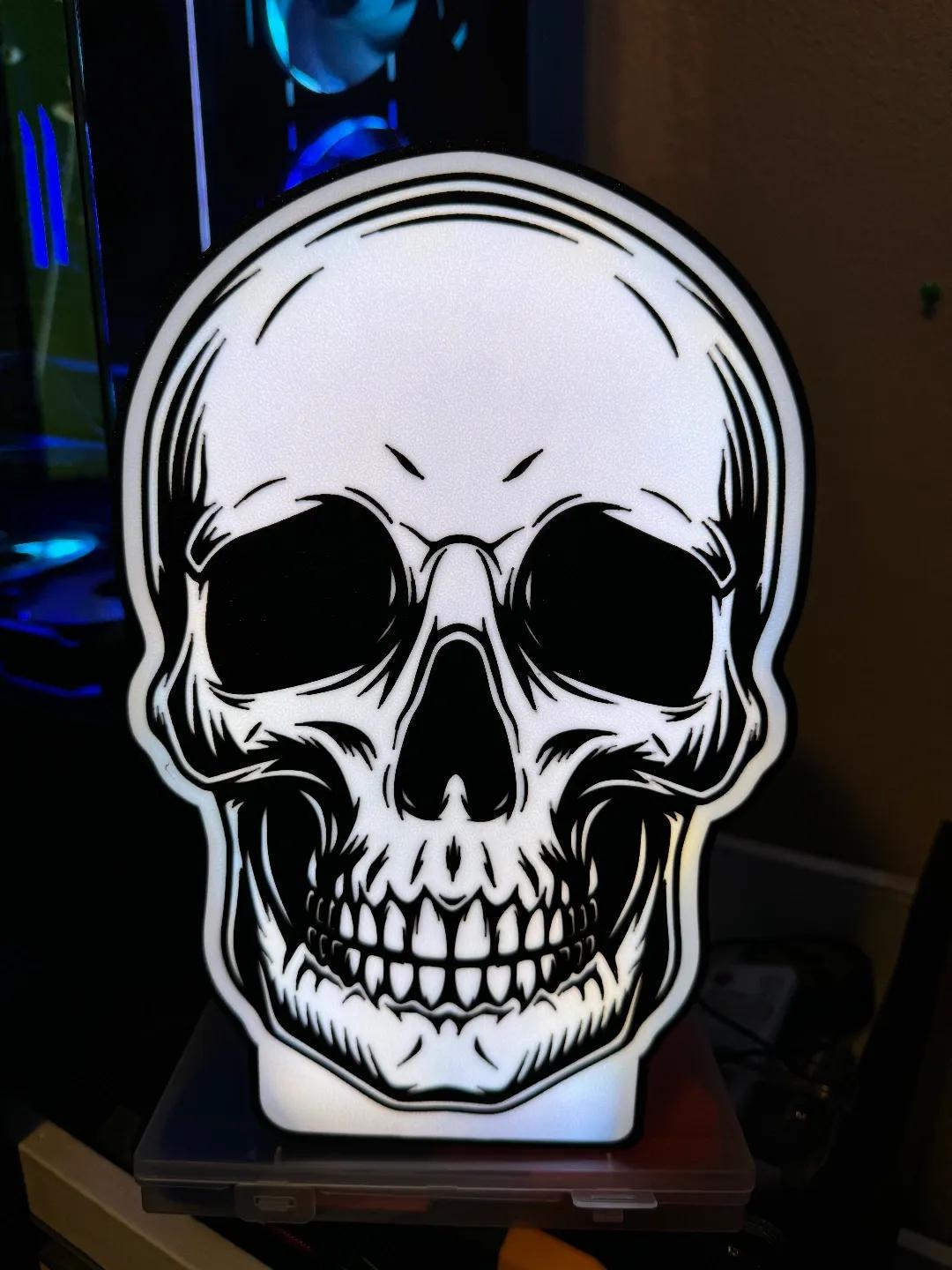 Halloween Totenkopf Lampe