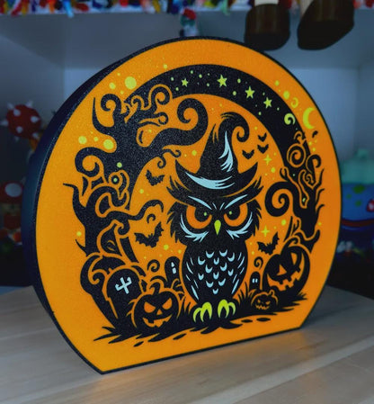 Halloween Gruselige Eule Lampe