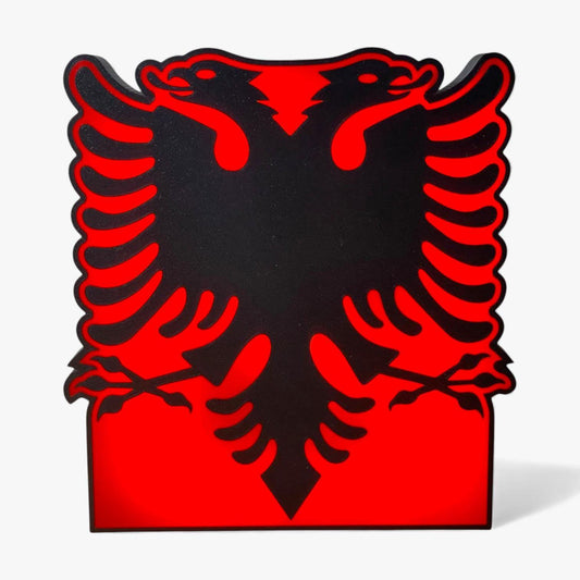 Albanien Flagge Adler Europa Lampe