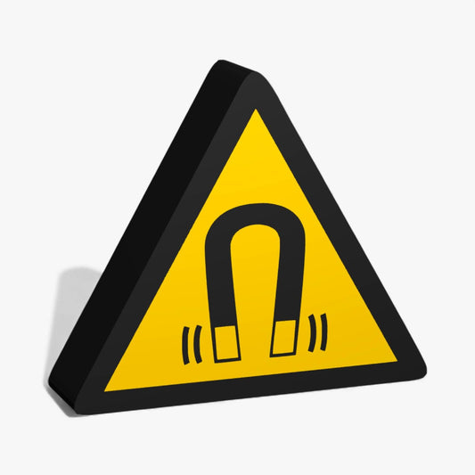 Warnung vor magnetischem Feld Warnzeichen ASR-Zeichen Lampe
