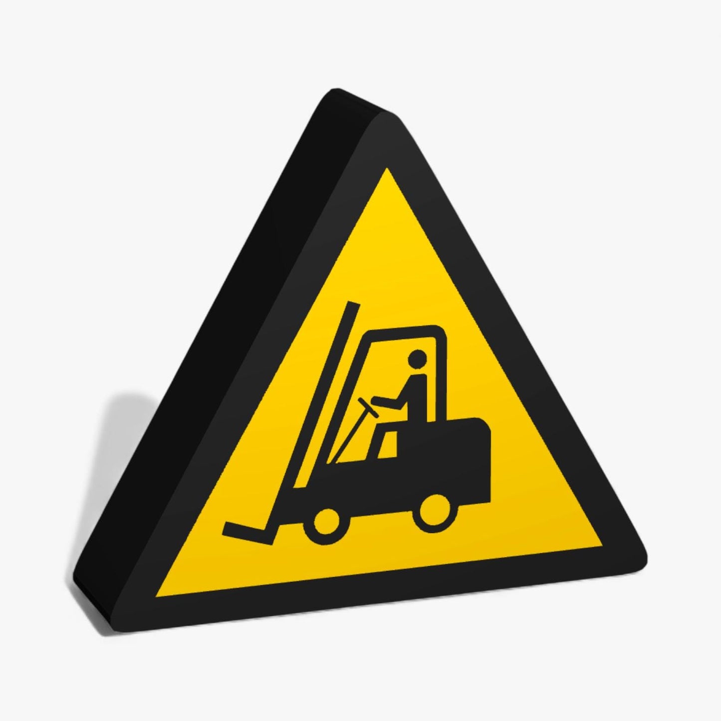 Warnung vor Flurfoerderzeugnissen Warnzeichen ASR-Zeichen Lampe