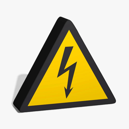 Warnung vor elektrischer Spannung Warnzeichen ASR-Zeichen Lampe