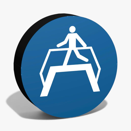 Übergang benutzen Gebotszeichen ASR-Zeichen Lampe