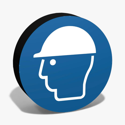 Kopfschutz benutzen Gebotszeichen ASR-Zeichen Lampe