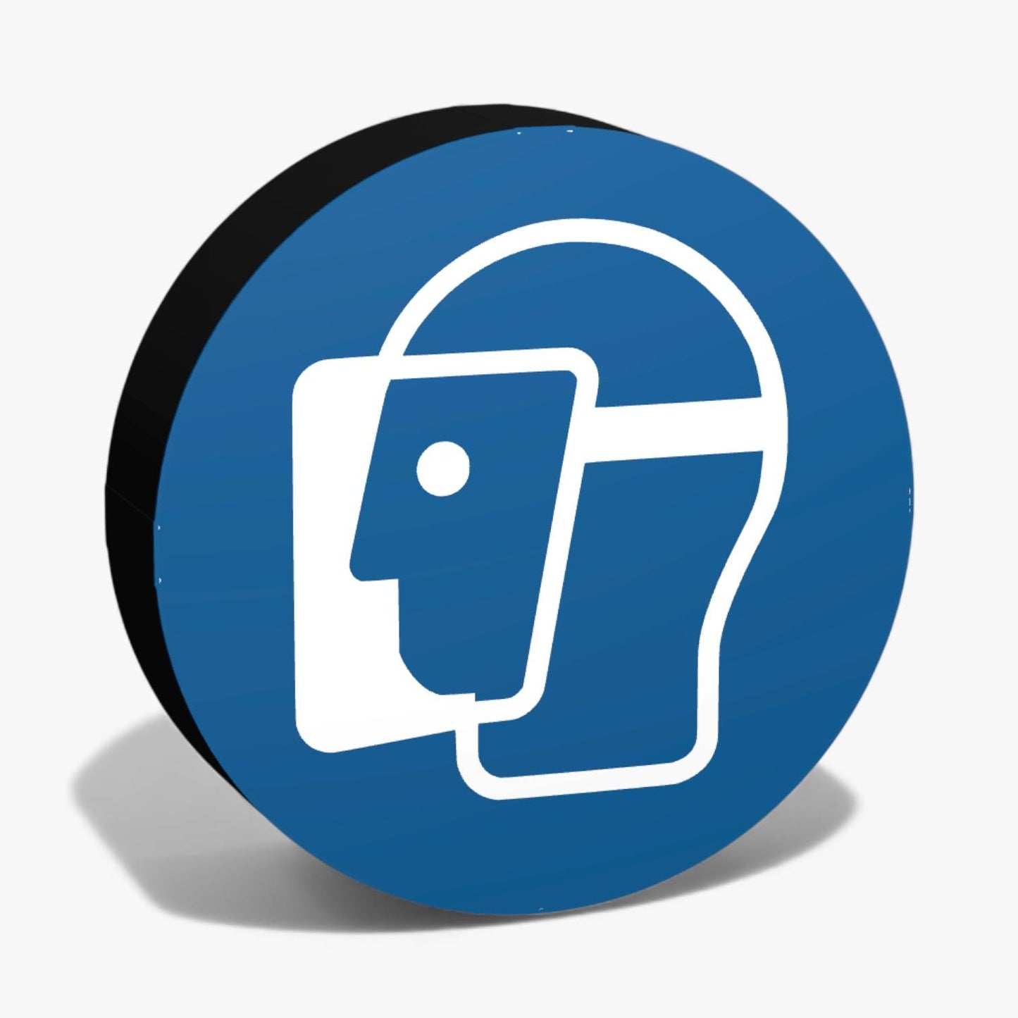 Gesichtsschutz benutzen Gebotszeichen ASR-Zeichen Lampe