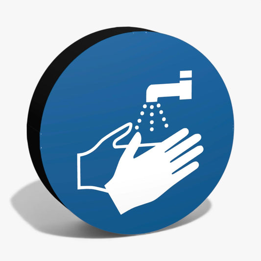 Hände waschen Gebotszeichen ASR-Zeichen Lampe