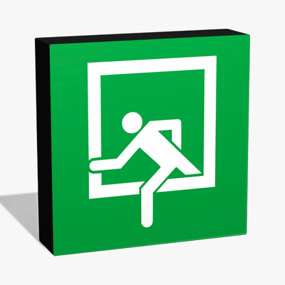 E019 Notausstieg Rettungszeichen ASR-Zeichen Lampe