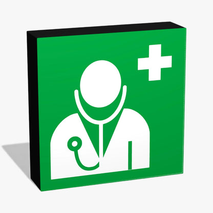 E009 Arzt Rettungszeichen ASR-Zeichen Lampe