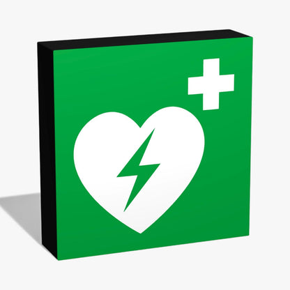 E010 Automatisierter Externer Defibrillator Rettungszeichen ASR-Zeichen Lampe