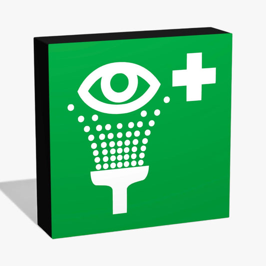 E011 Augenspueleinrichtung Rettungszeichen ASR-Zeichen Lampe