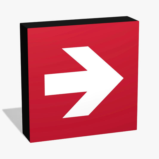 Richtungspfeil rechts Brandschutzzeichen ASR-Zeichen Lampe