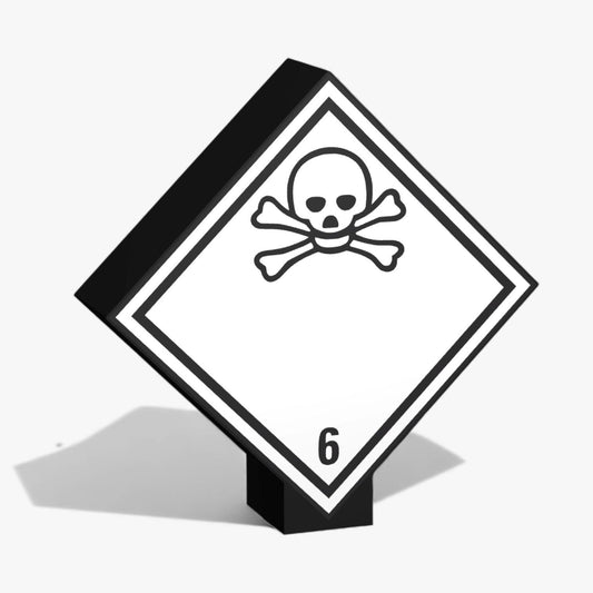 Giftige Stoffe Kennzeichnung von Gefahrenstoffen Klasse 6.1 ADR-Warntafel Lampe