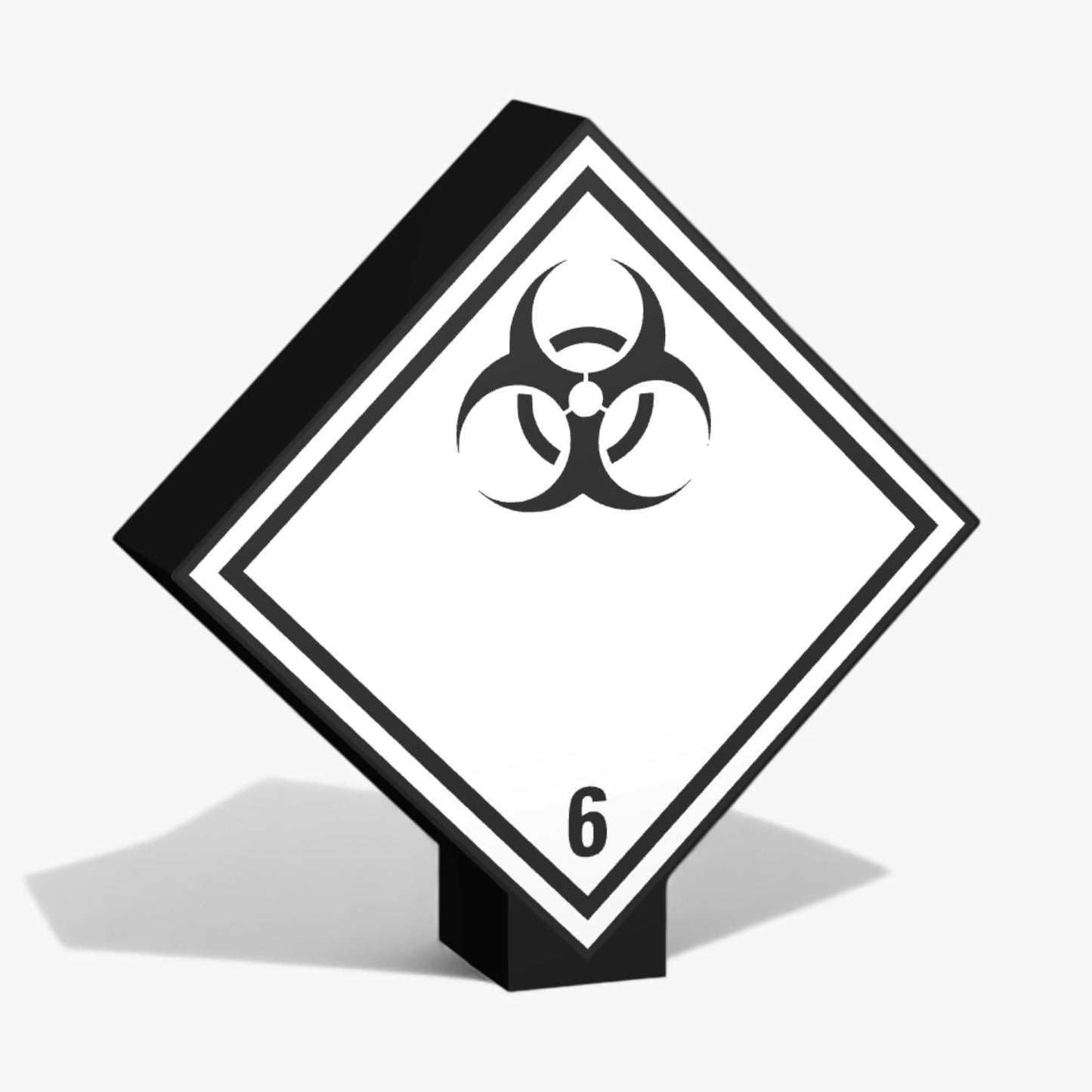 Ansteckungsgefährliche Stoffe Kennzeichnung von Gefahrenstoffen Klasse 6.2 ADR-Warntafel Lampe