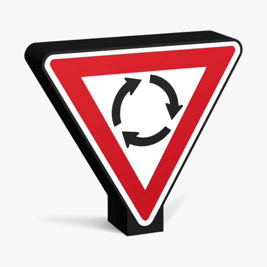 Give Way at roundabout Australian Road Sign Lampe