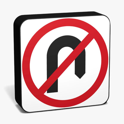 No U-turn Australian Road Sign Lampe