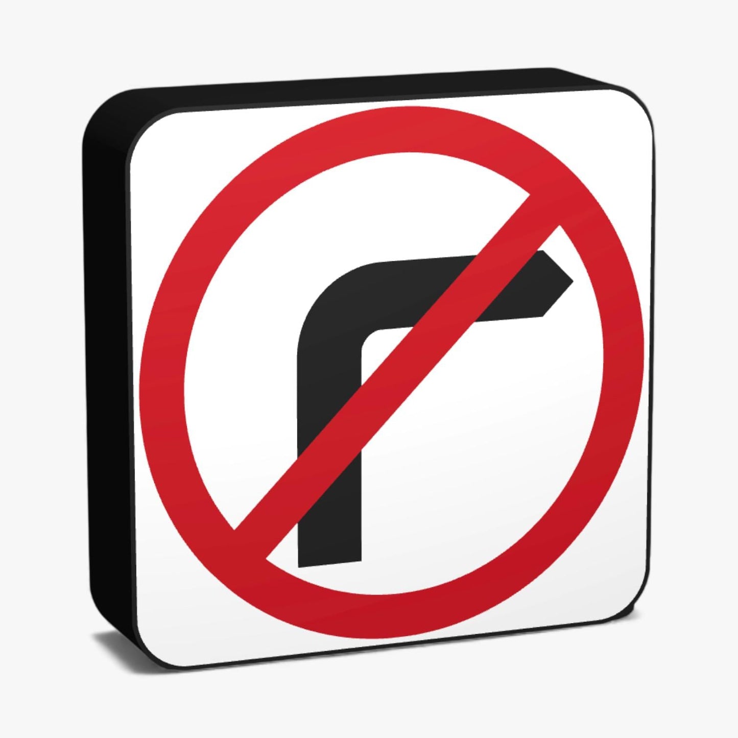 No Right Turn Australian Road Sign Lampe