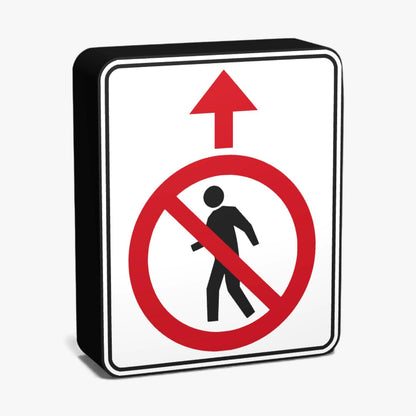 No Pedestrian Crossing Australian Road Sign Lampe