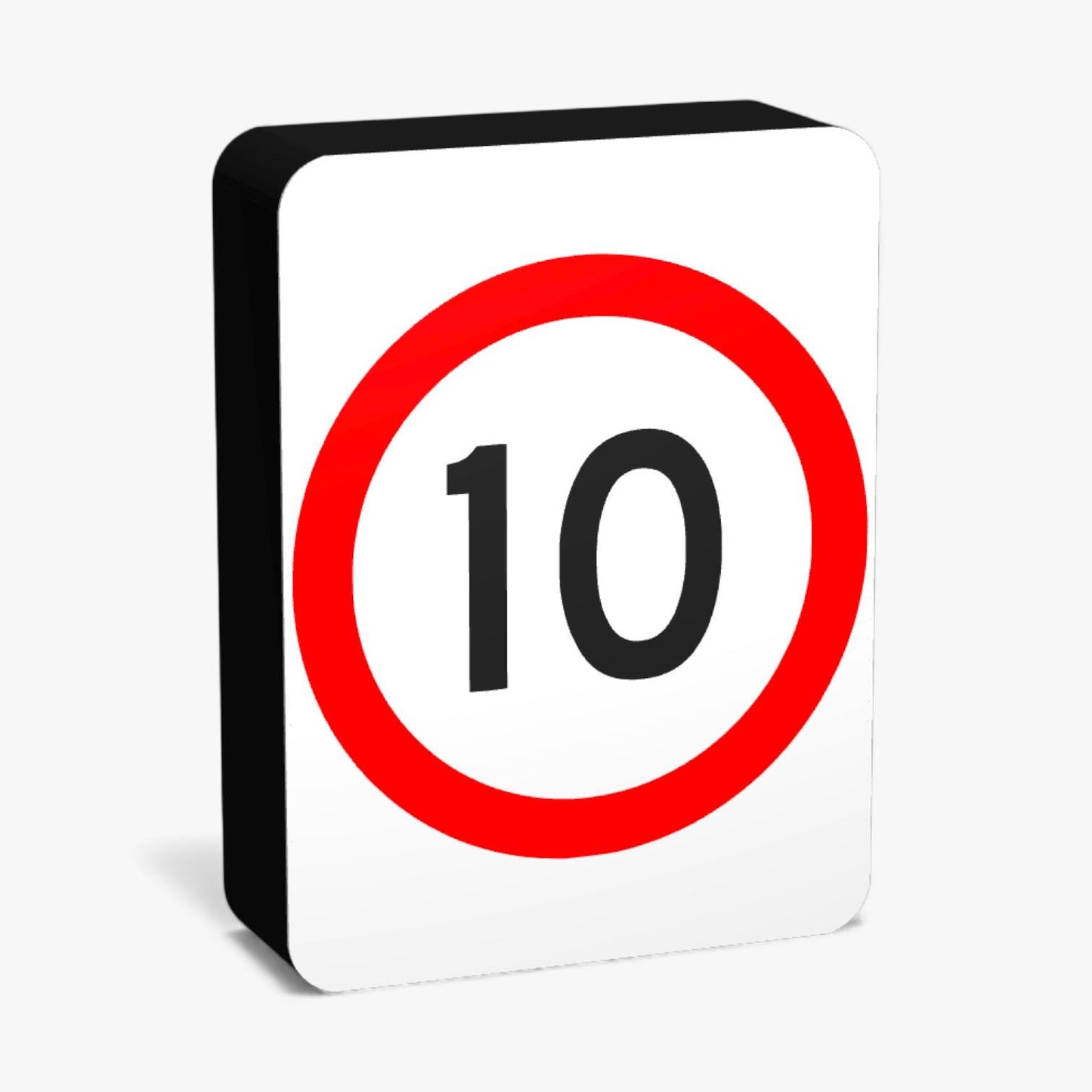 10 KMH Australian Road Sign Lampe