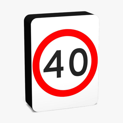 40 KMH Australian Road Sign Lampe