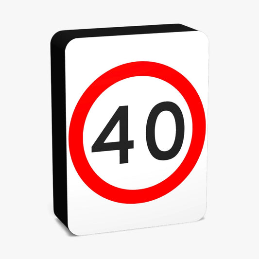 40 KMH Australian Road Sign Lampe