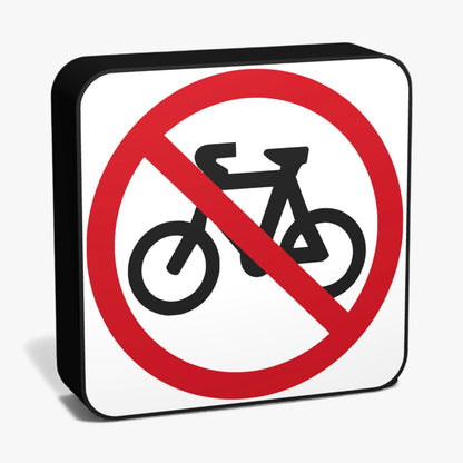 No Bicycles Australian Road Sign Lampe