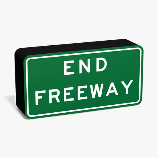 End Freeway Australian Road Sign Lampe