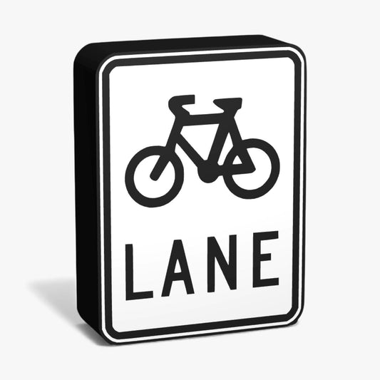 Bicycle Lane Australian Road Sign Lampe