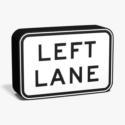 Left Lane Australian Road Sign Lampe