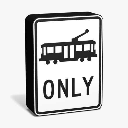 Tram Only Australian Road Sign Lampe