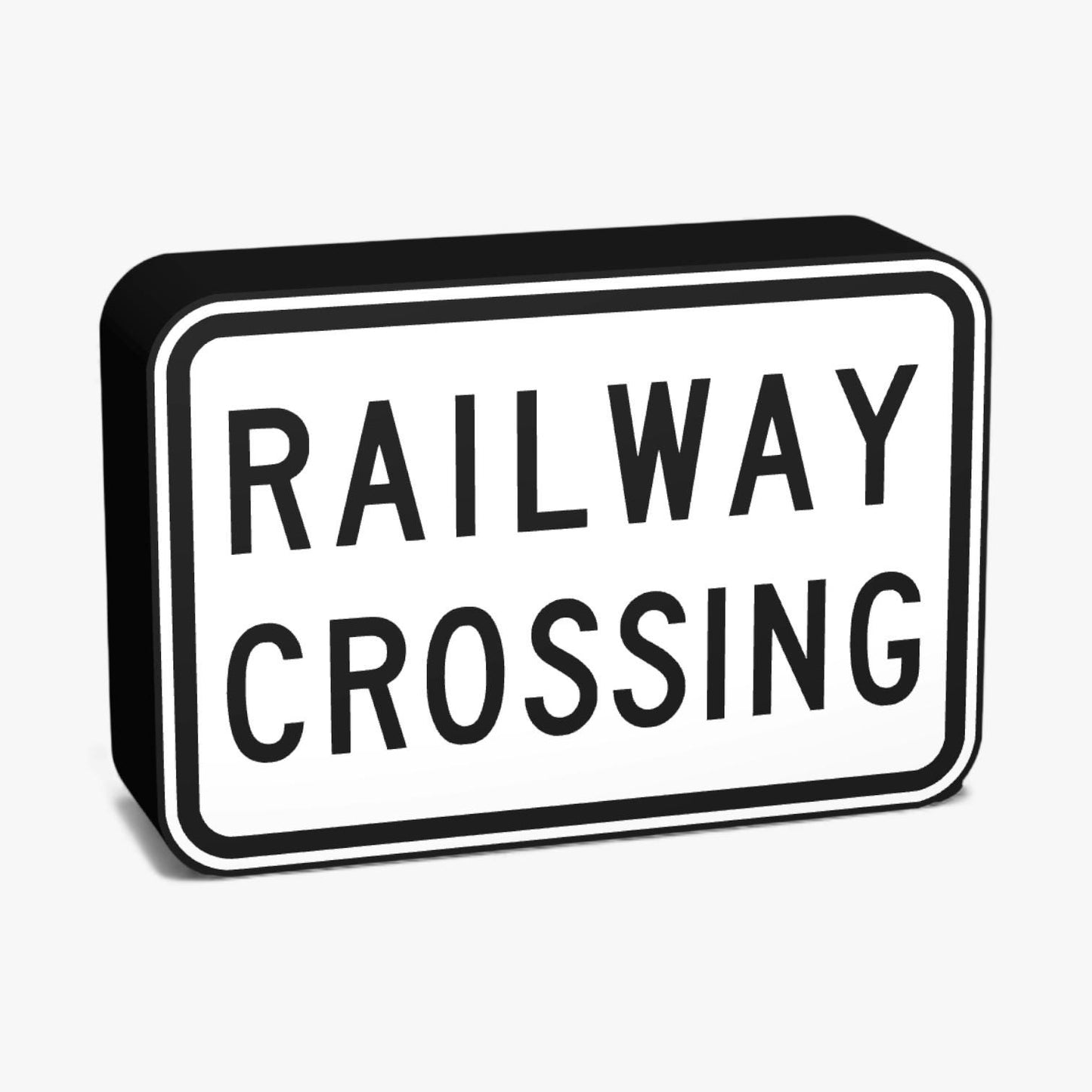 Railway Crossing Australian Road Sign Lampe