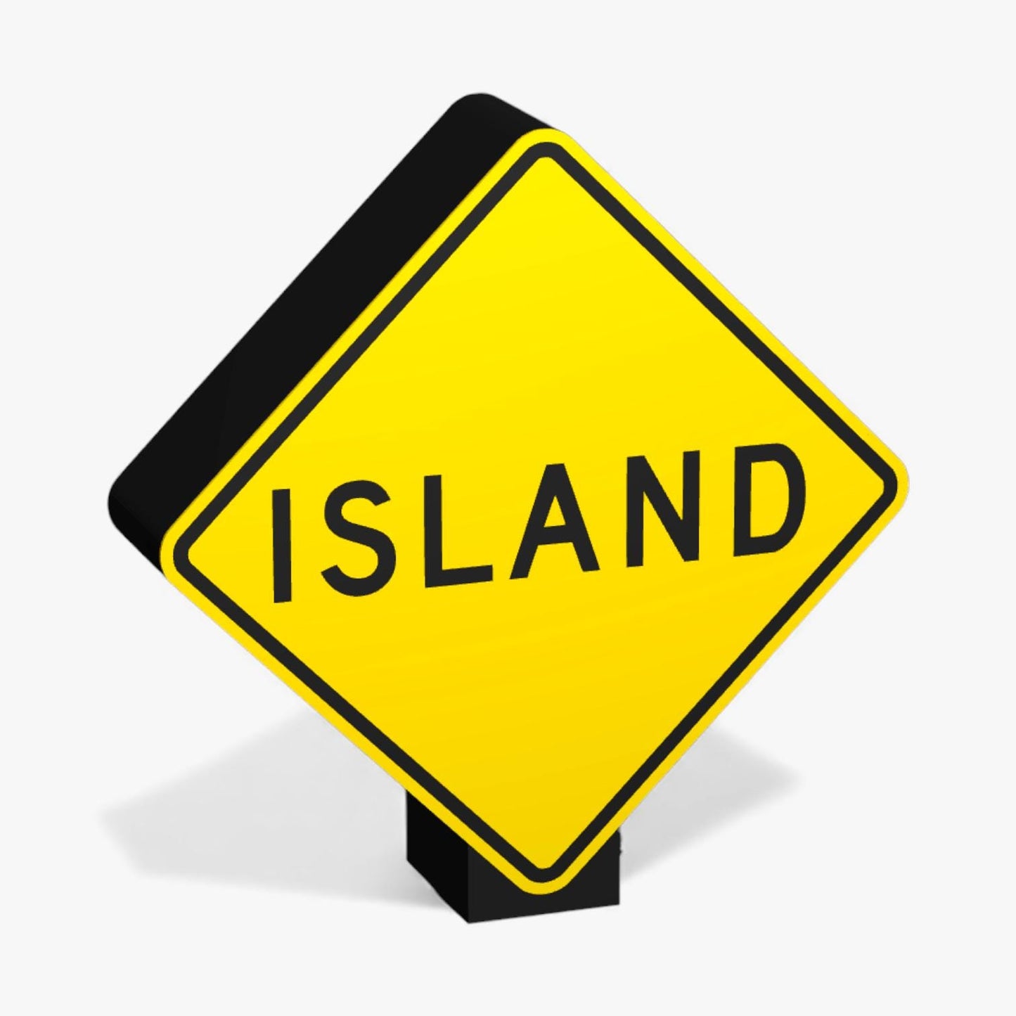 Island Australian Road Sign Lampe