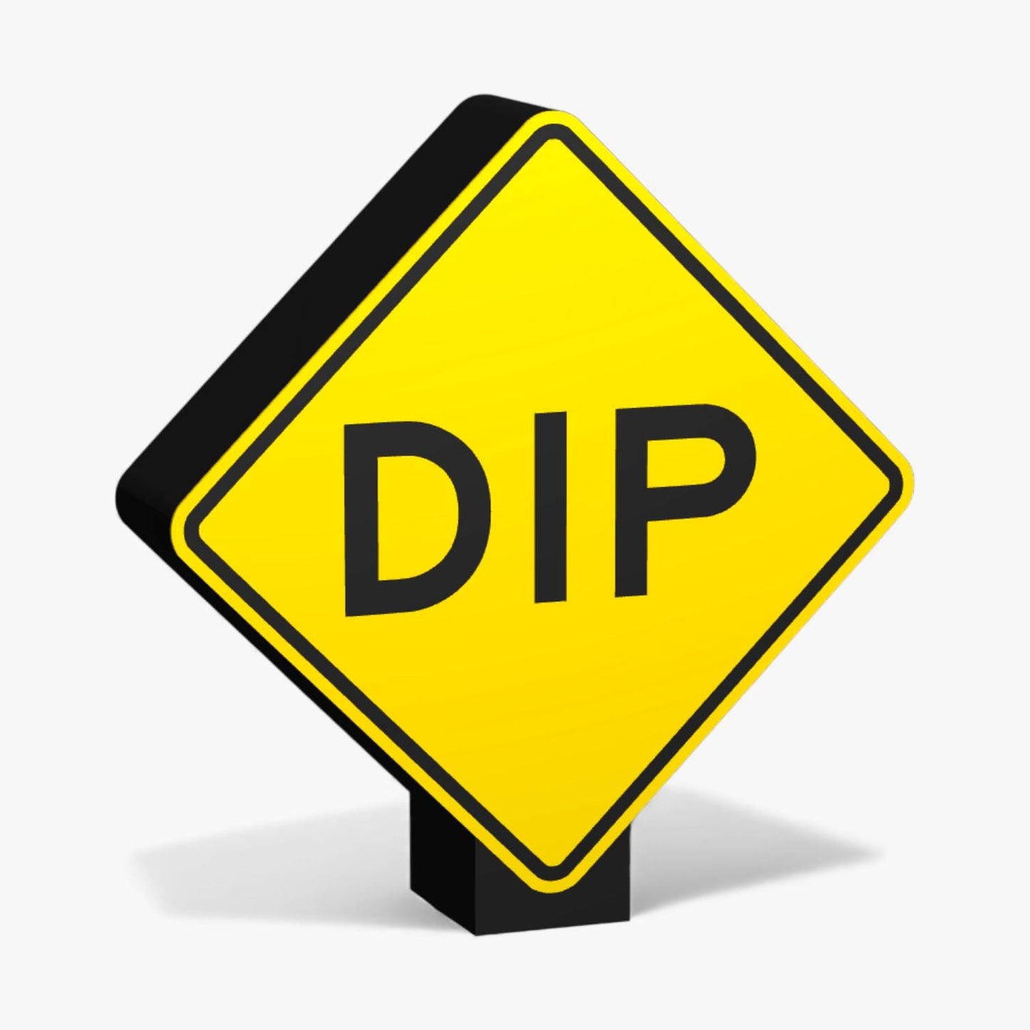 Dip Australian Road Sign Lampe