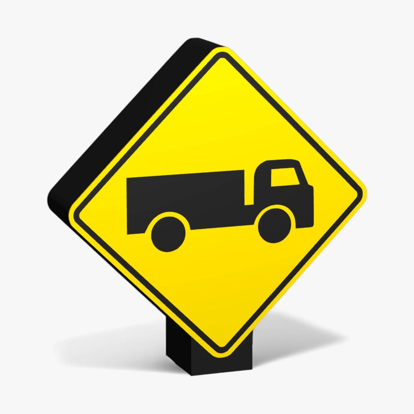 Trucks Crossing or Entering Australian Road Sign Lampe